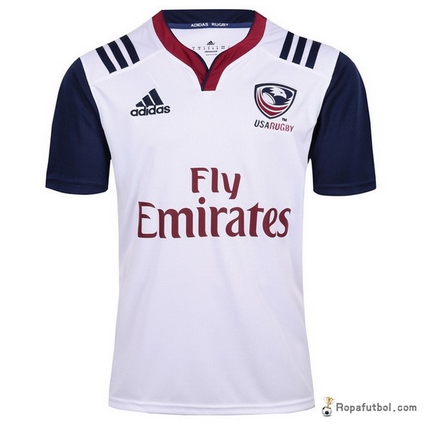 Camiseta Rugby Estados Unidos Replica Primera Ropa 2017 Blanco